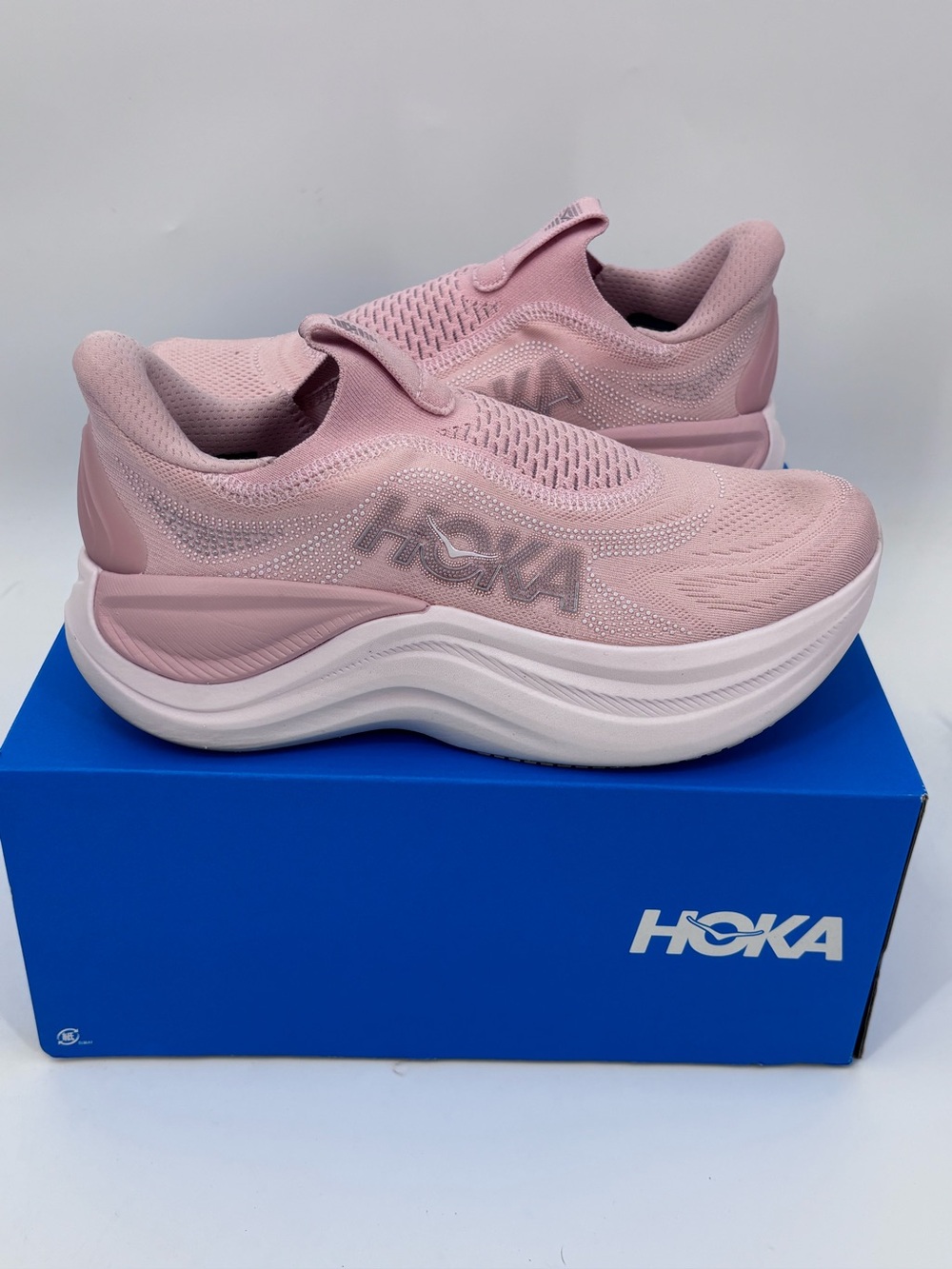 Hoka One One Women's Pink Slip-On Max Cushion Sneakers